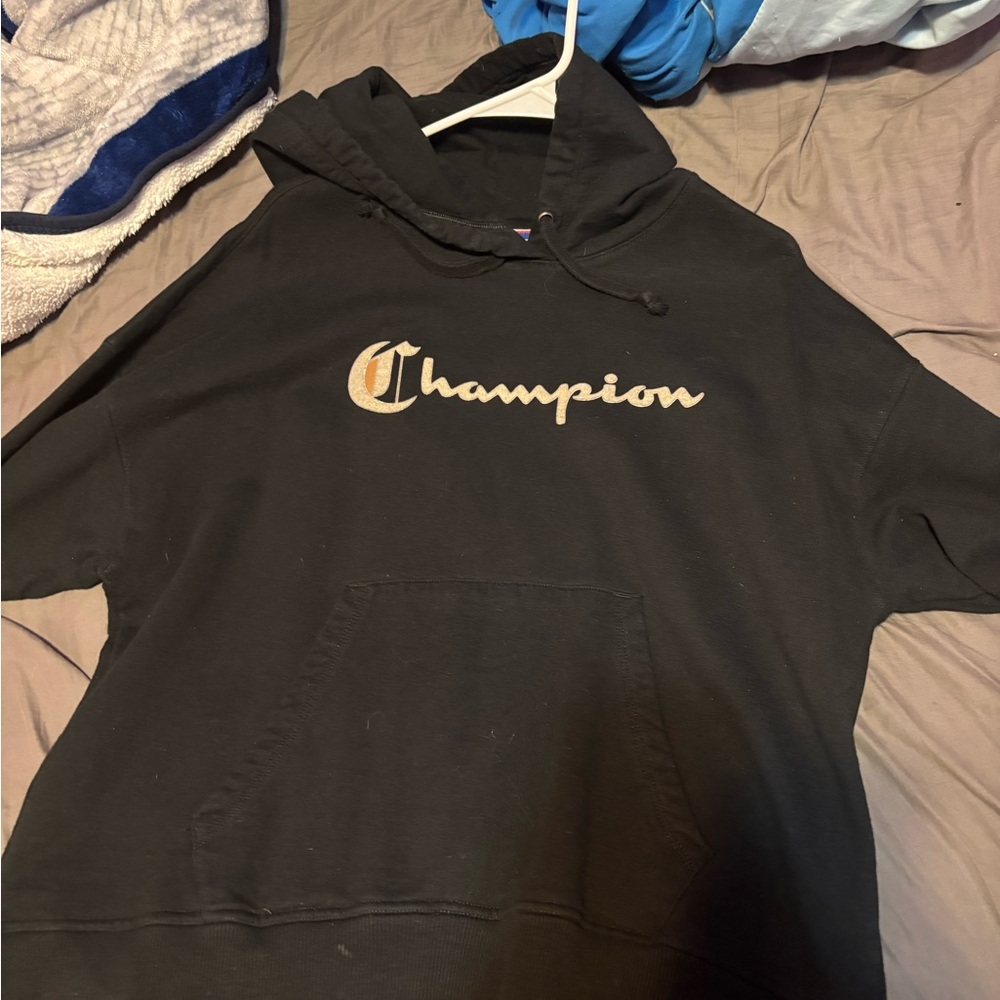 Champion Black Pullover Hoodie